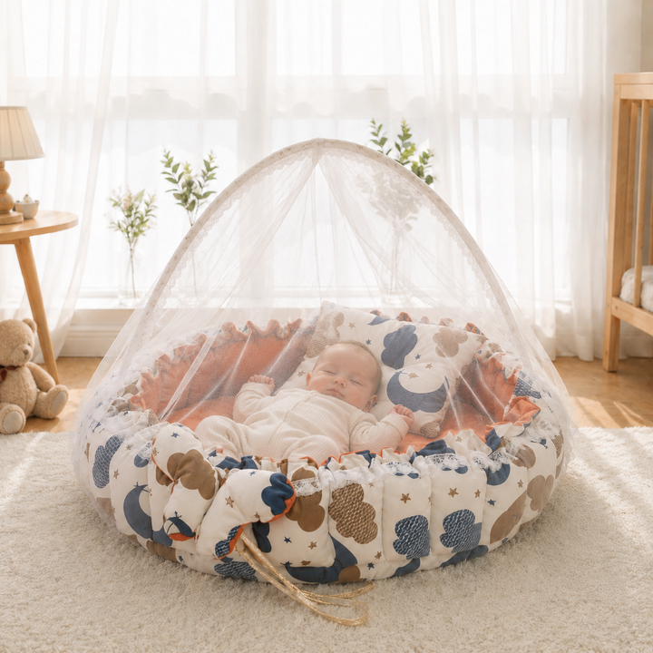 Cloudy Blue - Baby Nest