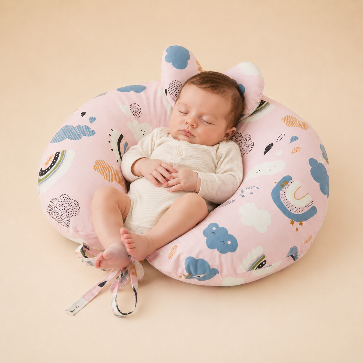 Nursing Pillow – Pink cloudy